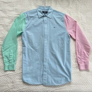 Vineyard Vines Boys Whale Button Down Shirt Youth XL (18)